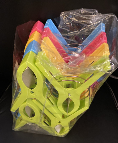 Beach towel clips plastic - beach, clips,