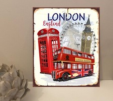 1x London Big Ben Bus Metal