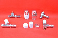 Drayton TRV4 Replacement Chrome Valve Body/Sensor Head/Lockshield/Cap