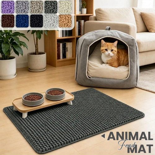 Pet feeding mat - pet, mat-absorbent
