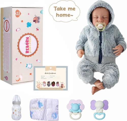 Reborn baby doll boy grey - 20",
