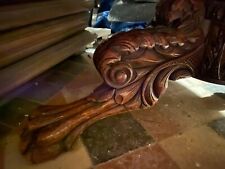 19th Century Carved Walnut Round Dining Loo Table Centre Hairy Paw Hall Drawing
