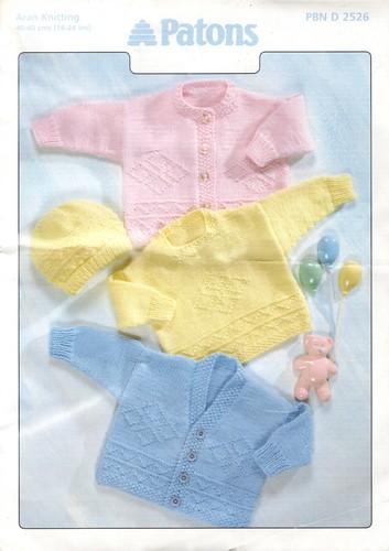 Vintage baby aran knitting - baby,