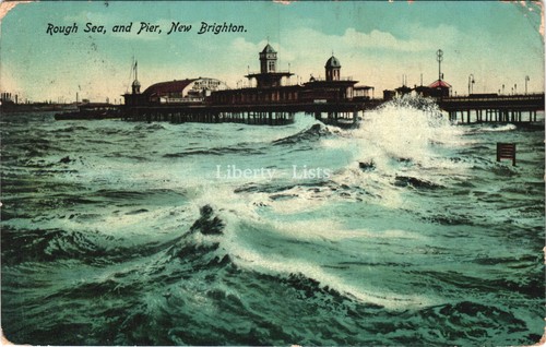 Rough sea pier - pier, new