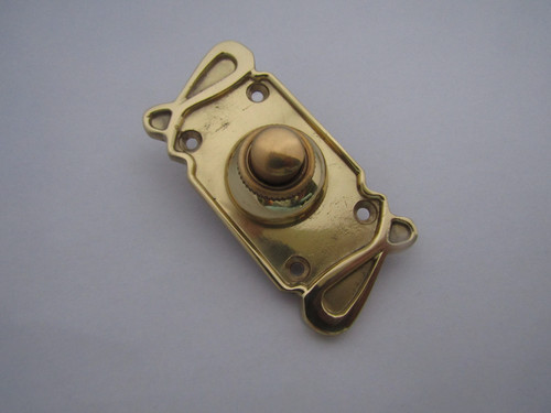 Solid brass door - brass, bell