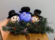 Vintage Fiber Optic Snowman