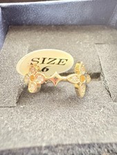 LV Gold Silver Gold Plated Stainless Steel  Ring