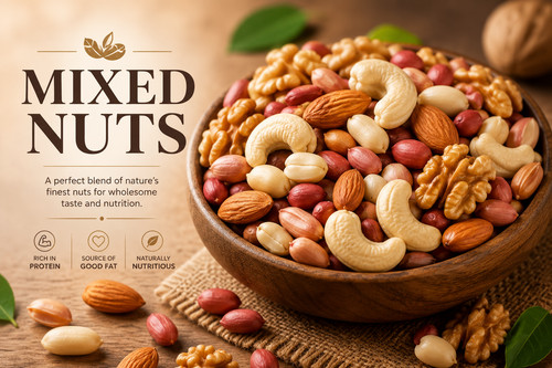 Raw mixed nuts 1kg natural - nuts,