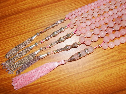 Rose quartz islamic - islamic, prayer