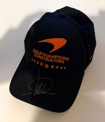 Lando norris signed cap - signed,