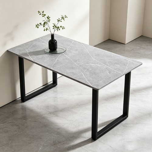Wooden 150cm grey marble - 150cm,