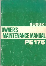 SUZUKI PE175 PE175N ENDURO 1979 ORIGINAL OWNERS MAINTENANCE MANUAL
