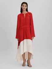 Reiss Red Luella Colourblock