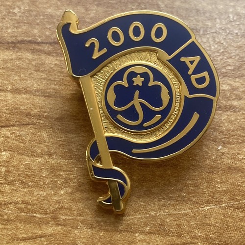 Girl guide metal badge - girl,