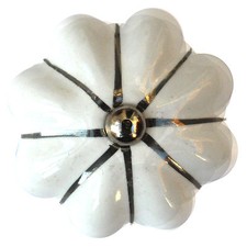 Vintage silver leaves shabby