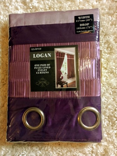 Fully lined curtains one pair - lined,