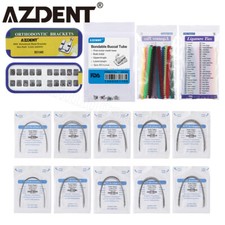 AZDENT Dental Orthoc Bracket Roth 022/Arch Wires/Elastic Ligature/Buccal Tube