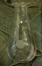 Swedish Army Medical Corps erlenmeyer flasks, 9.5cm tall