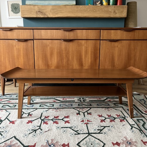 Mid century teak coffee table - coffee,