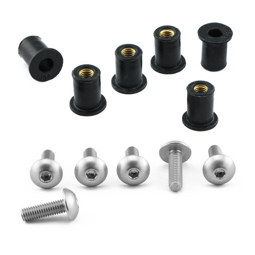 Screen bolt kit silver - screen,