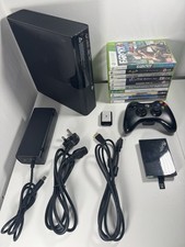 320GB Xbox 360 E Console With Leads, Wireless Controller And 10 Games