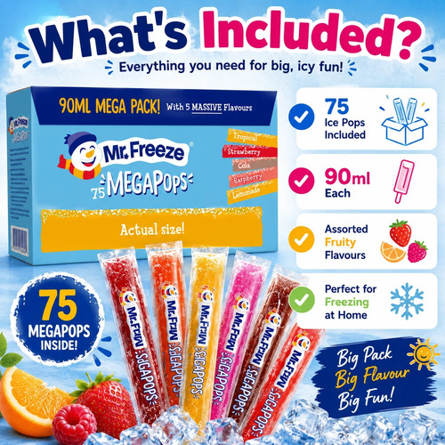 Freeze ice pops - pack, (75