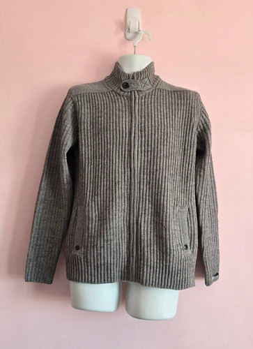 Dissident grey ribbed - grey, full-zip