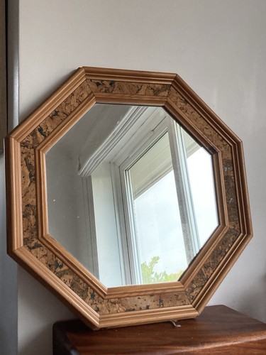 Hexagonal wood cork framed - hexagonal,