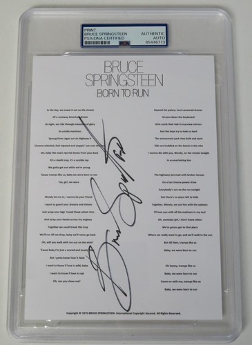 Bruce springsteen signed - springsteen,