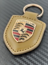 Porsche Pendant Keyring Beige