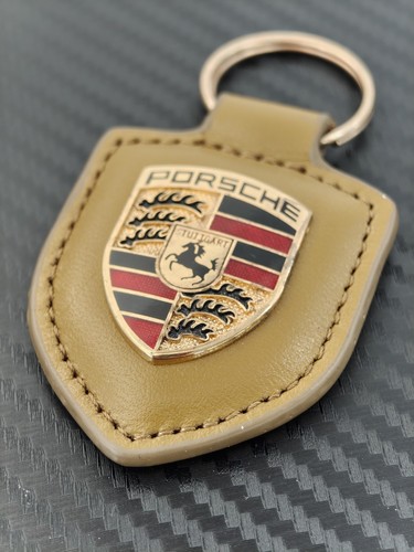 Porsche pendant keyring beige - pendant,