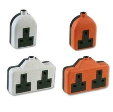 RUBBER SOCKET WHITE ORANGE