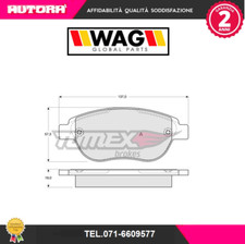 1342 Front disc brake pad kit