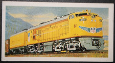 UNION PACIFIC  GTEL Gas Turbine Electric Locomotive  Vintage 1960's Card  JE19MS