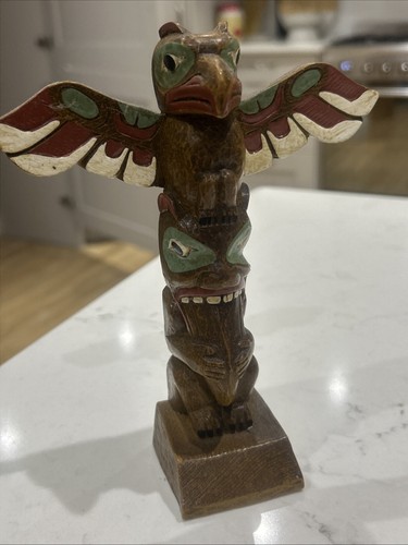 Vintage american resin totem - american,
