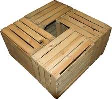 4 x Vintage Wooden Apple Fruit