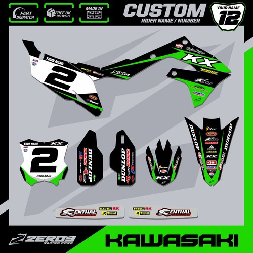 Kawasaki motocross graphics - kawasaki,