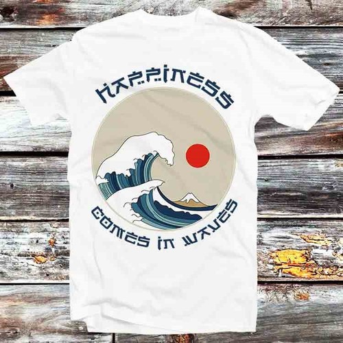 Hapiness comes waves great - hapiness,