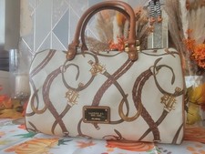 Ralph Lauren Printed Genuine Leather Handbag