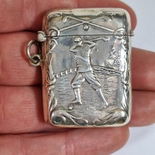 Vintage Solid Silver Vesta