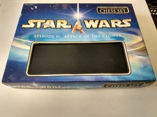Star Wars Episode 2 Attack of The Clones Pewter & Bronze Effect Chess Set