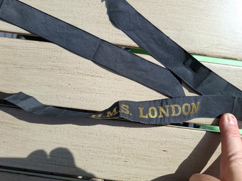 Royal navy cap tally - royal, hms