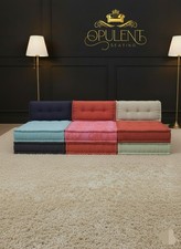 Roche Bobois Three Seater Mah Jong Sofa in Kenzo Fabric