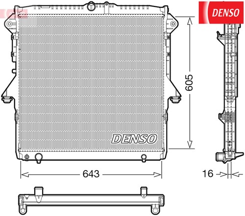 Engine cooling radiator - engine,