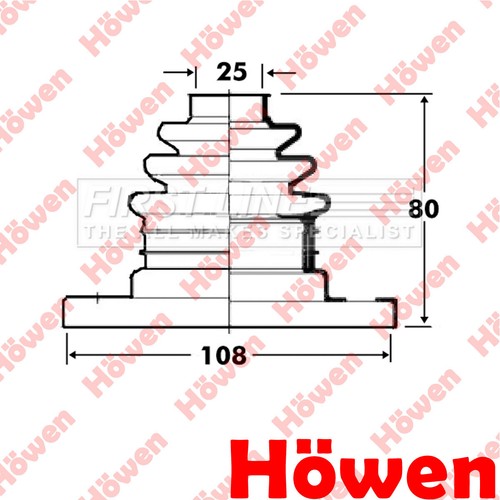 Fits series 8 cv - 3, joint