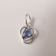 Charm Pandora March Birthstone Sea Aqua Blue Eternity Circle Dangle