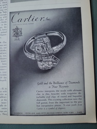 1938 cartier diamond bracelet - diamond,