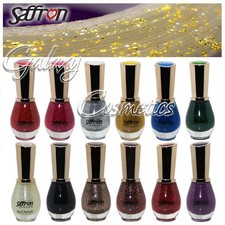 Saffron GLITTER Nail Polish