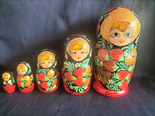 Vintage russian matryoshka - vintage,