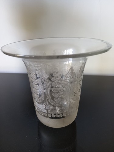 Edwardian etched liight shade - edwardian,
